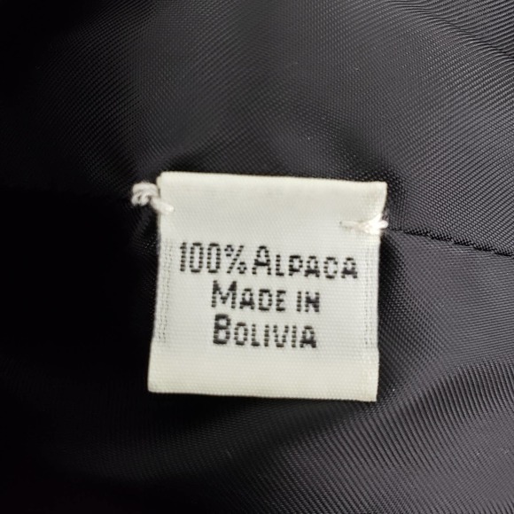 Peruvian Connection Cardigan Sweater Jacket XS Alpaca Asian Floral Black Brown - Picture 4 of 9